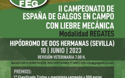 II CAMPEONATO DE ESPAÑA DE GALGOS EN CAMPO CON LIEBRE MECÁNICA – REGATES